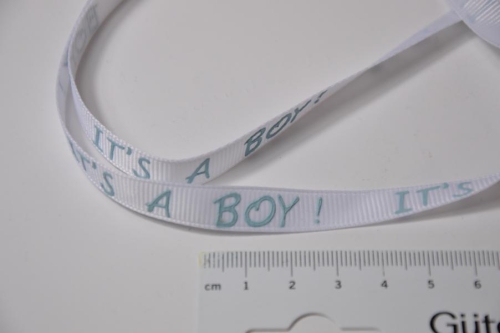 Ripsband "It´s a boy" mint